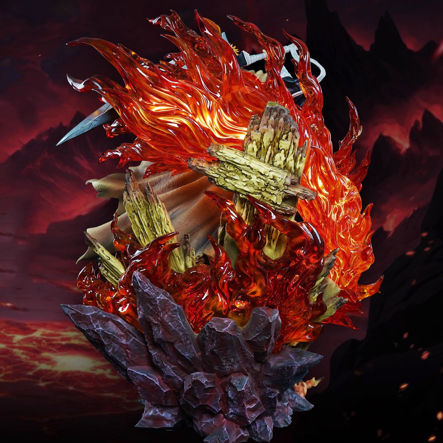 Bleach Ichigo Kurosaki Fire Zangetsu