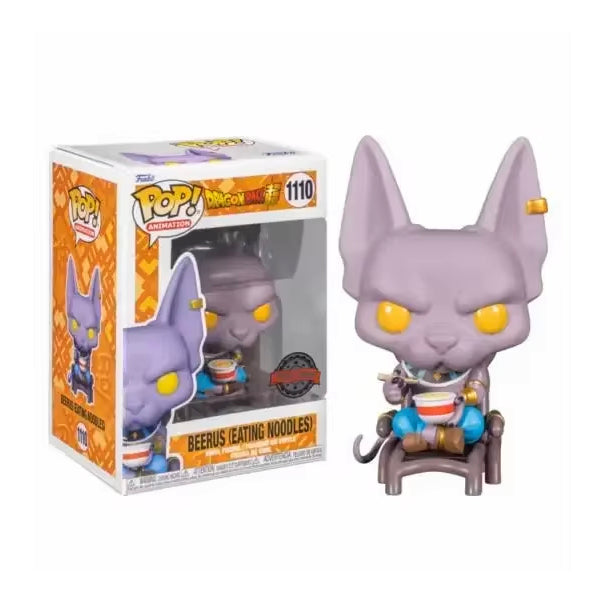 Funko Pop Beerus Eating Noodles #1110