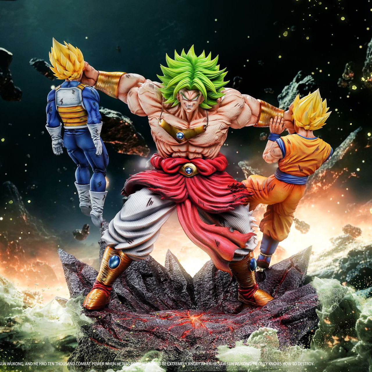 Dragon Ball Broly Vs Goku x Vegeta Yi Shou Studio Resin