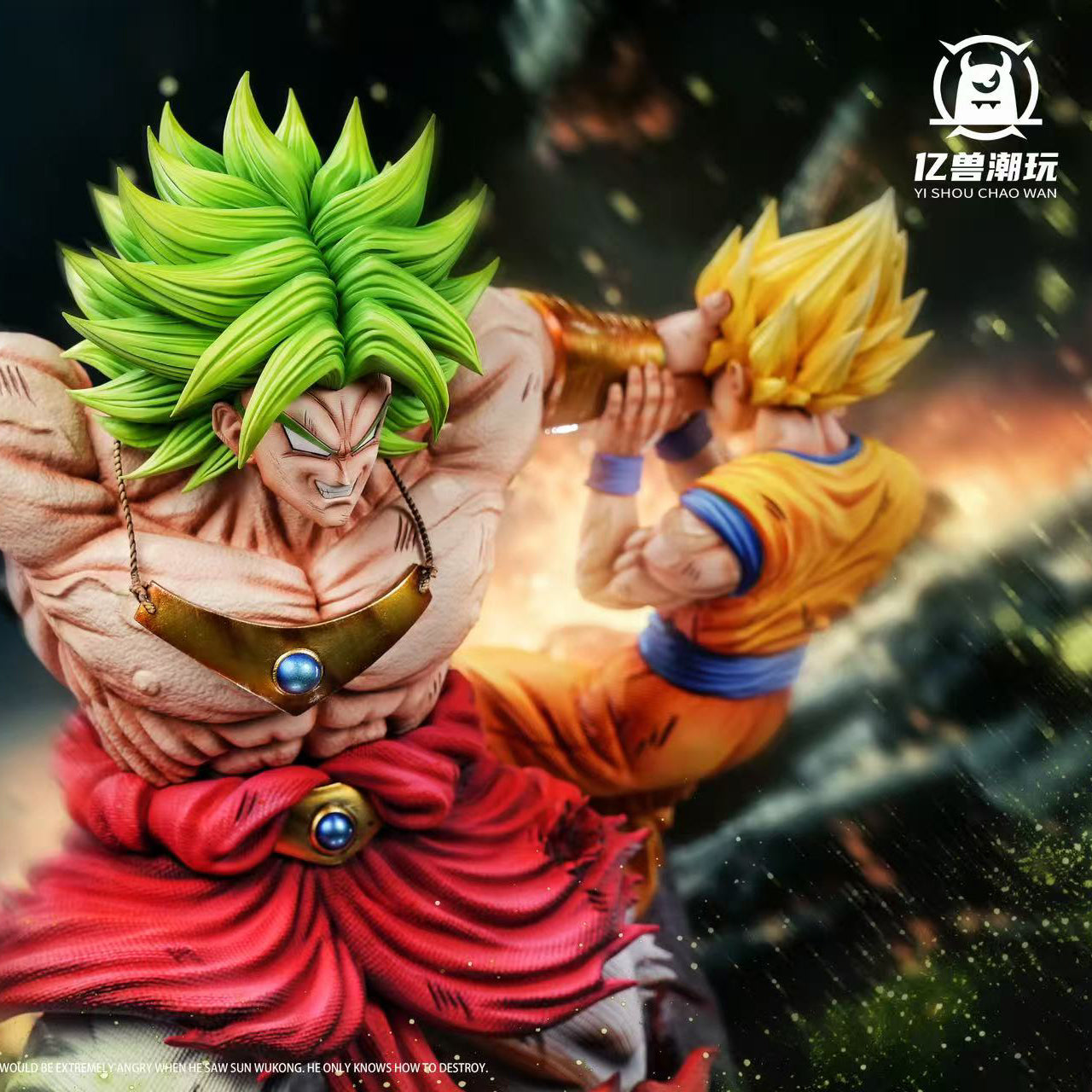Dragon Ball Broly Vs Goku x Vegeta Yi Shou Studio Resin