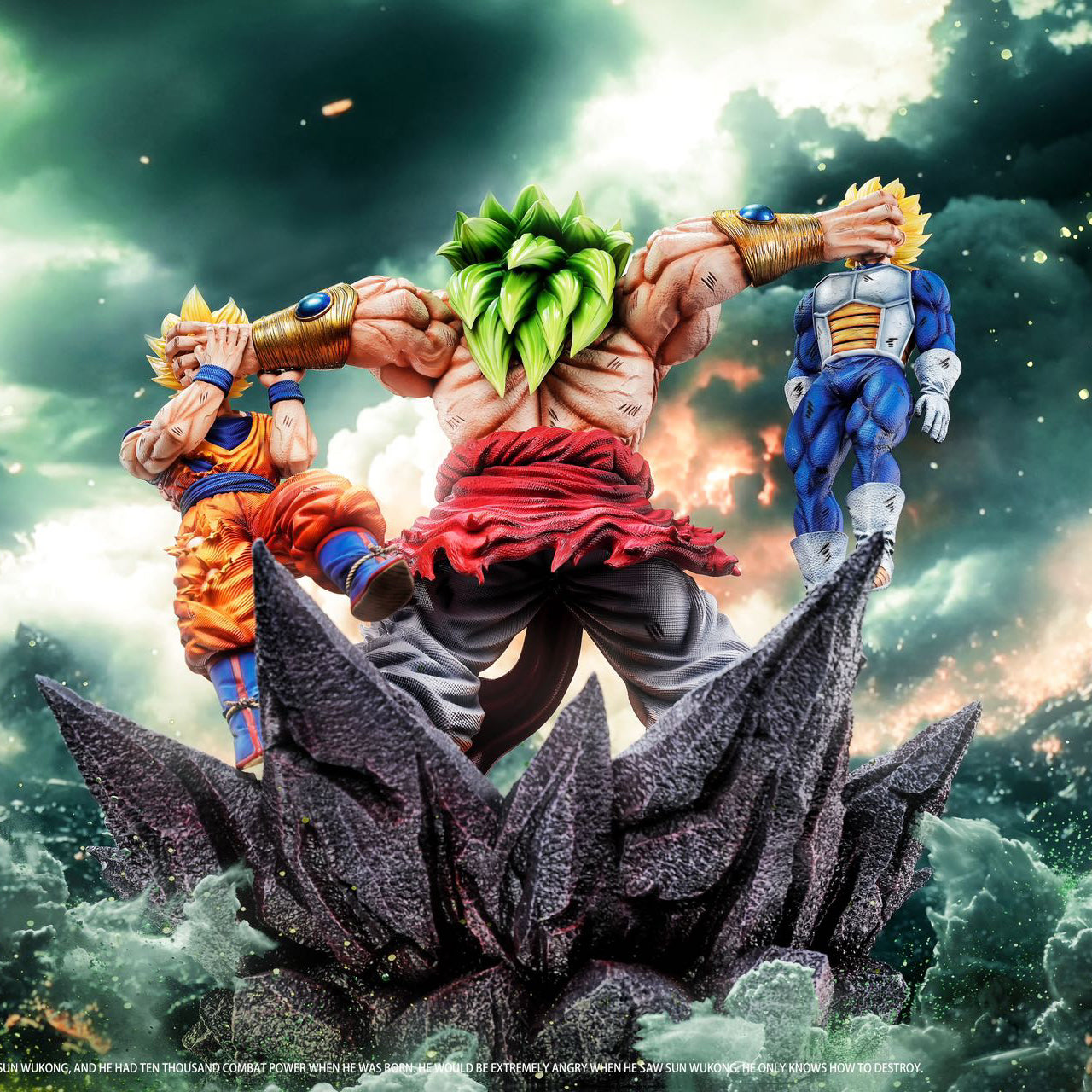 Dragon Ball Broly Vs Goku x Vegeta Yi Shou Studio Resin