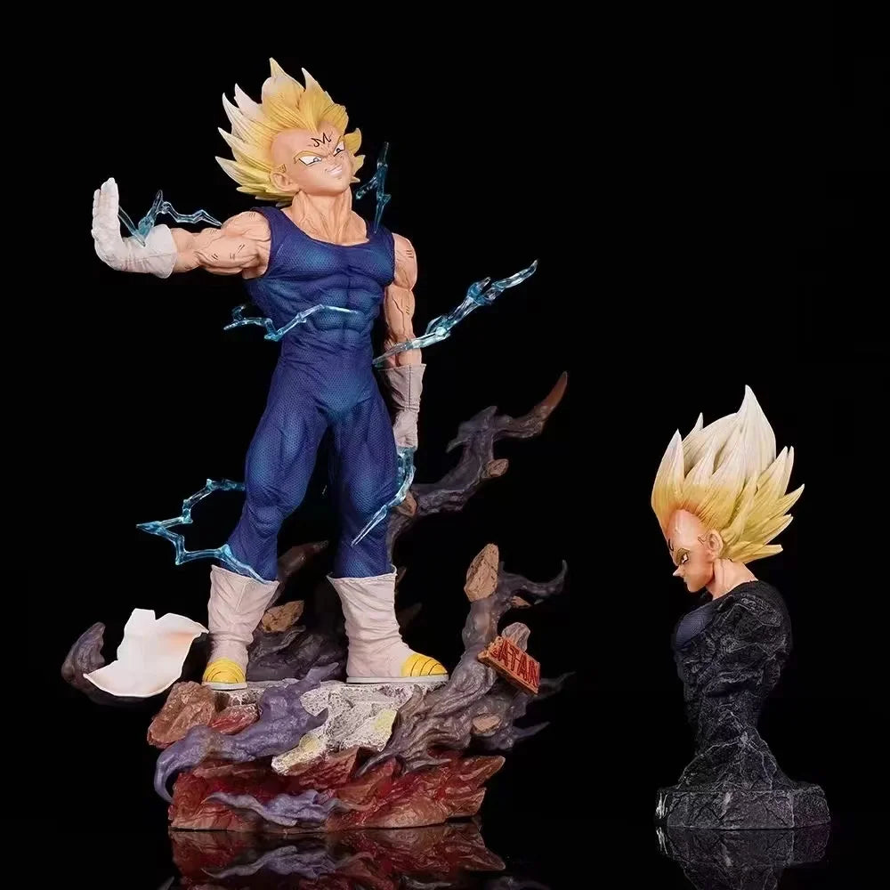 Dragon Ball Super Saiyan Majin Vegeta Figura + Bust