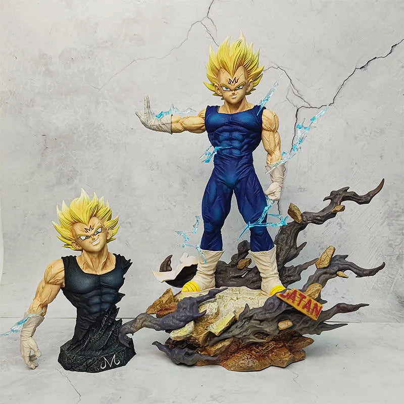 Dragon Ball Super Saiyan Majin Vegeta Figura + Bust