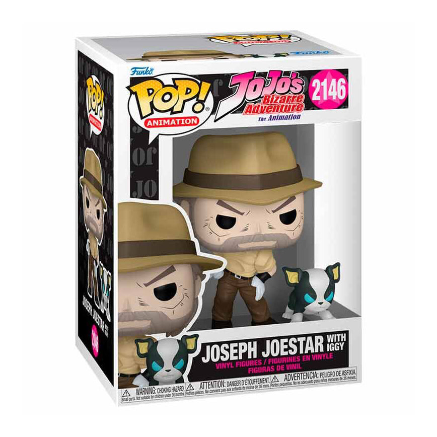 Funko Pop Joseph Jestar With Iggy Jojo's Bizarre Adventure #2146
