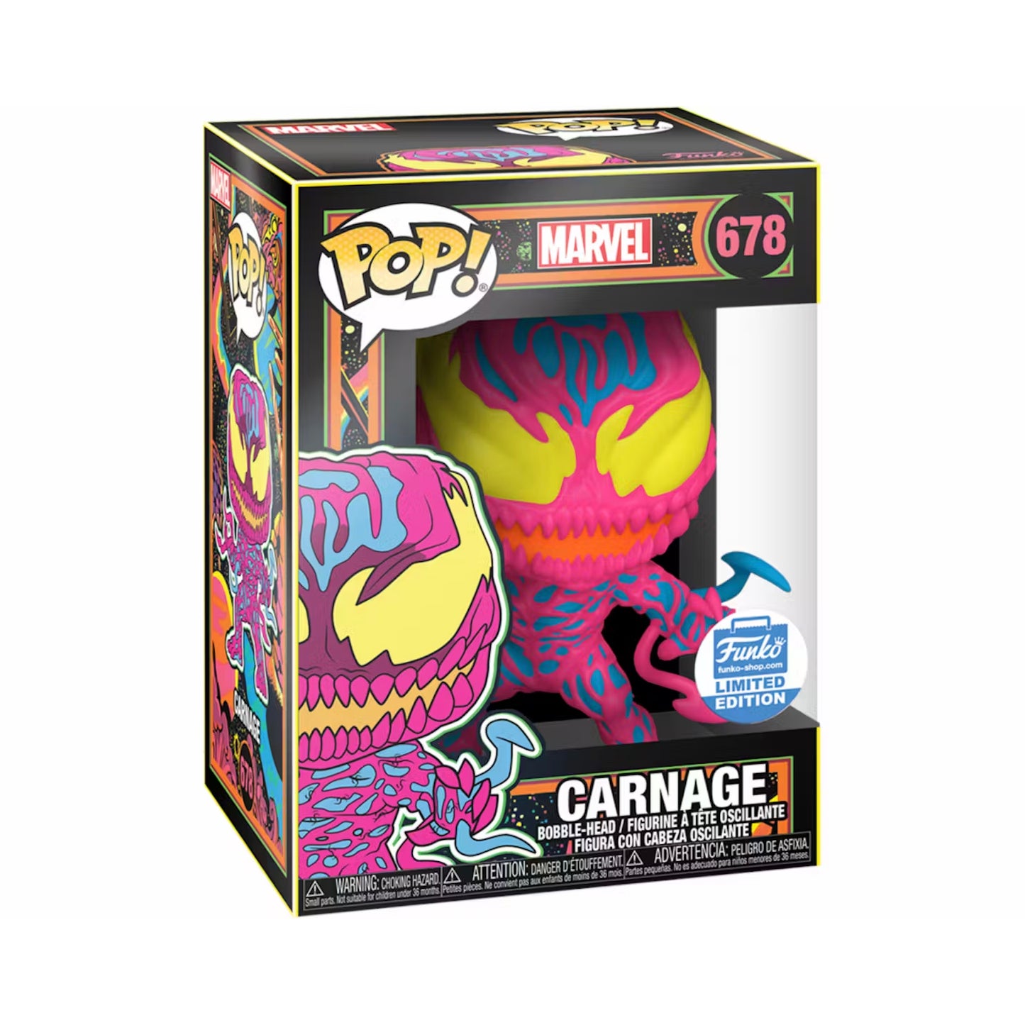 Funko Pop Carnage Neon #678