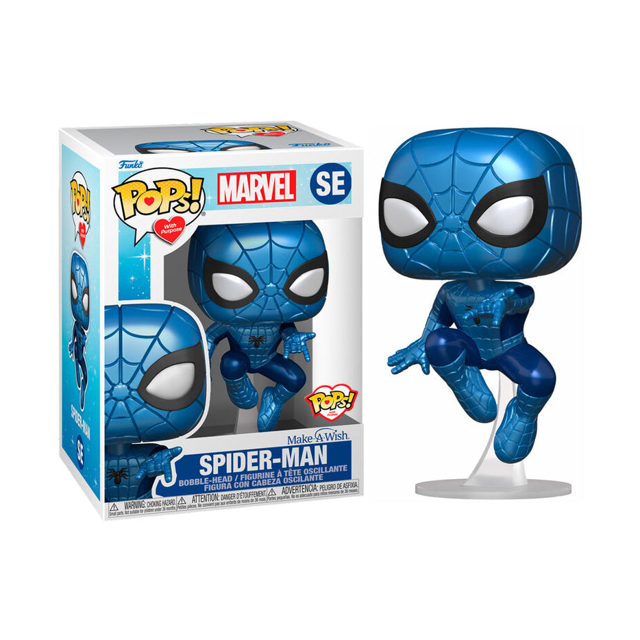 Funko Pop Spider Man Metallic Make a Wish Marvel #SE