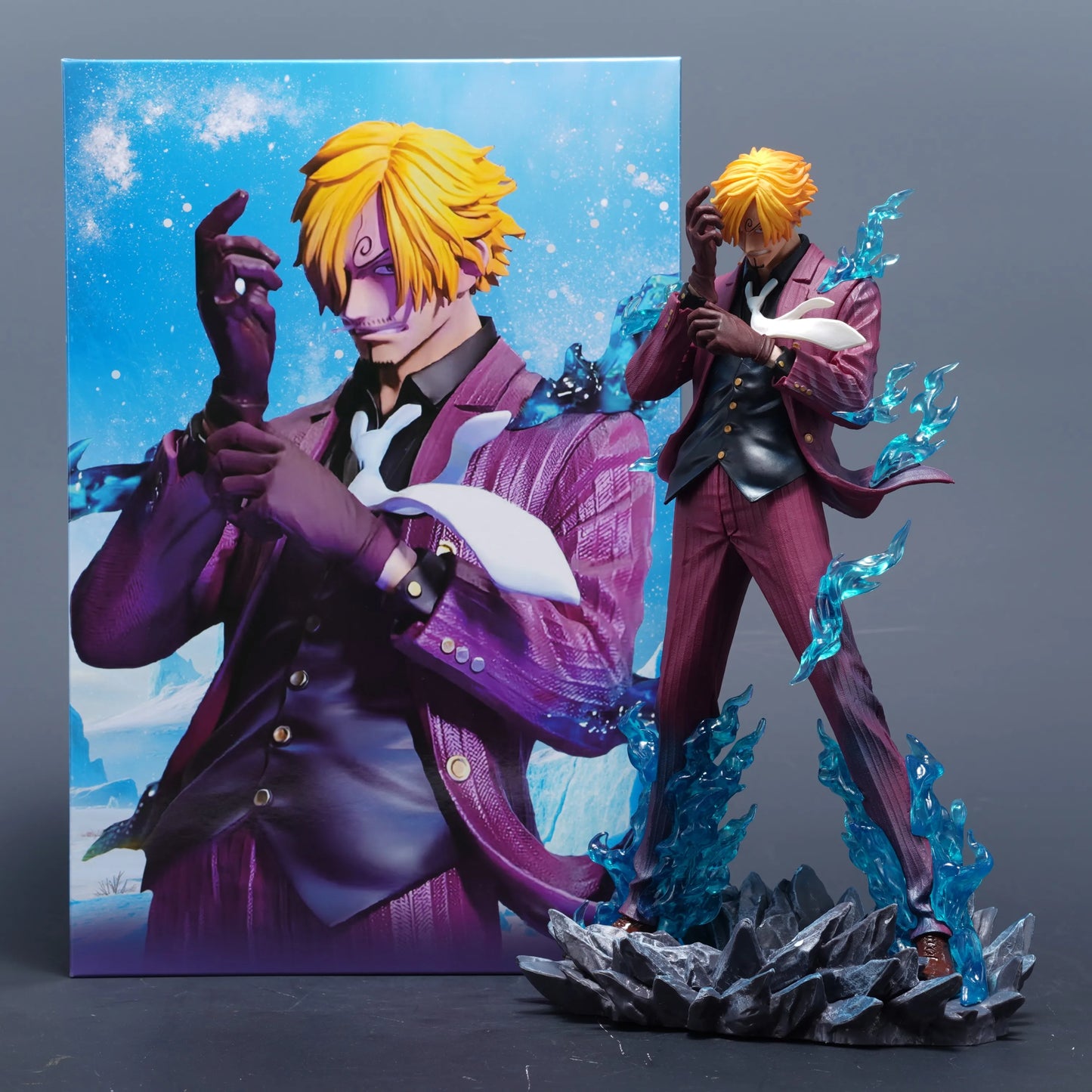 Vinsmoke Sanji Sanji Ifrit Jambe Blue Fire TH Studio PVC