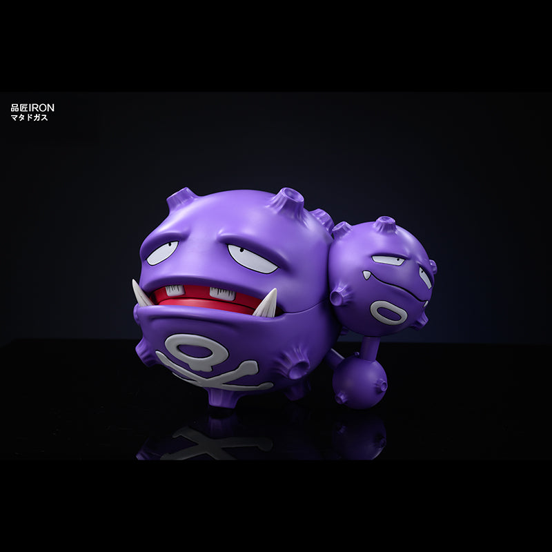 Weezing Pokemon Statue IRON Studio Resin