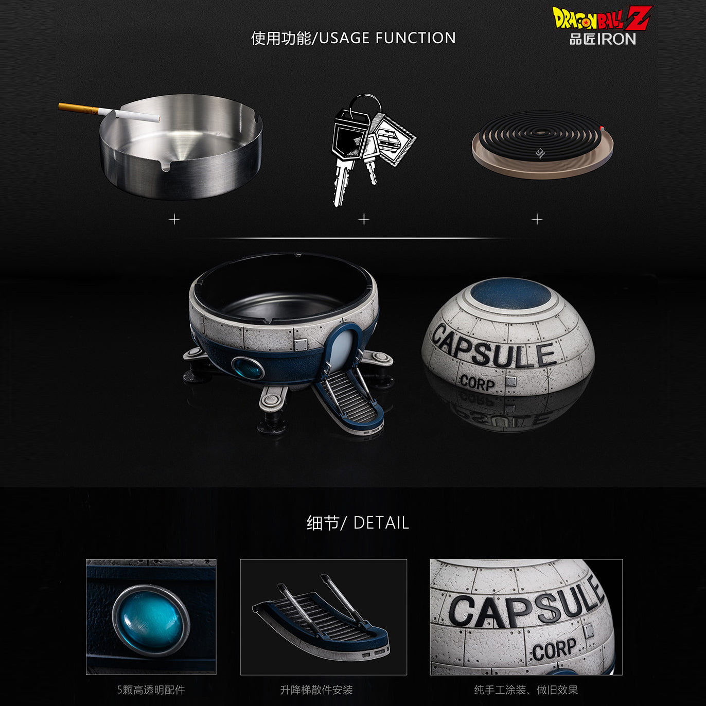 Capsule Corp Dragonball Z Statue IRON Studio Resin