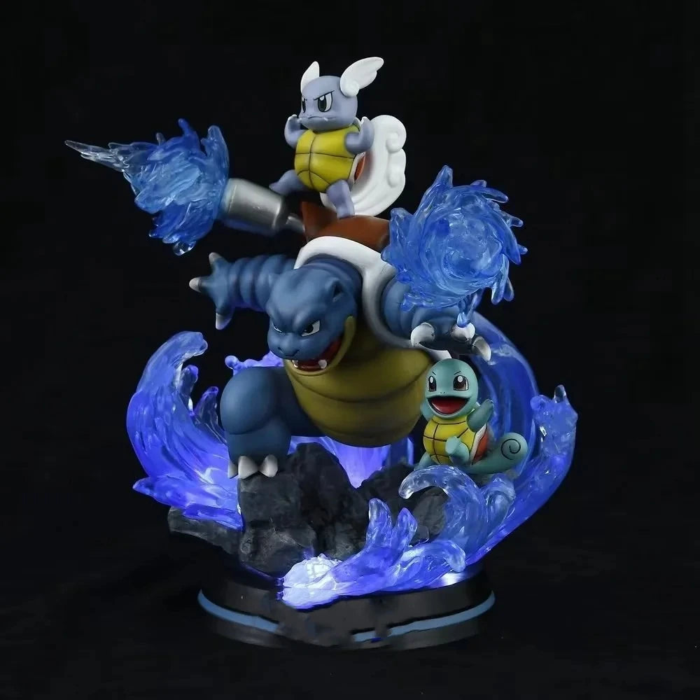 Pokemon Blastoise Evolution Wartortle Squirtle EGG Studio PVC