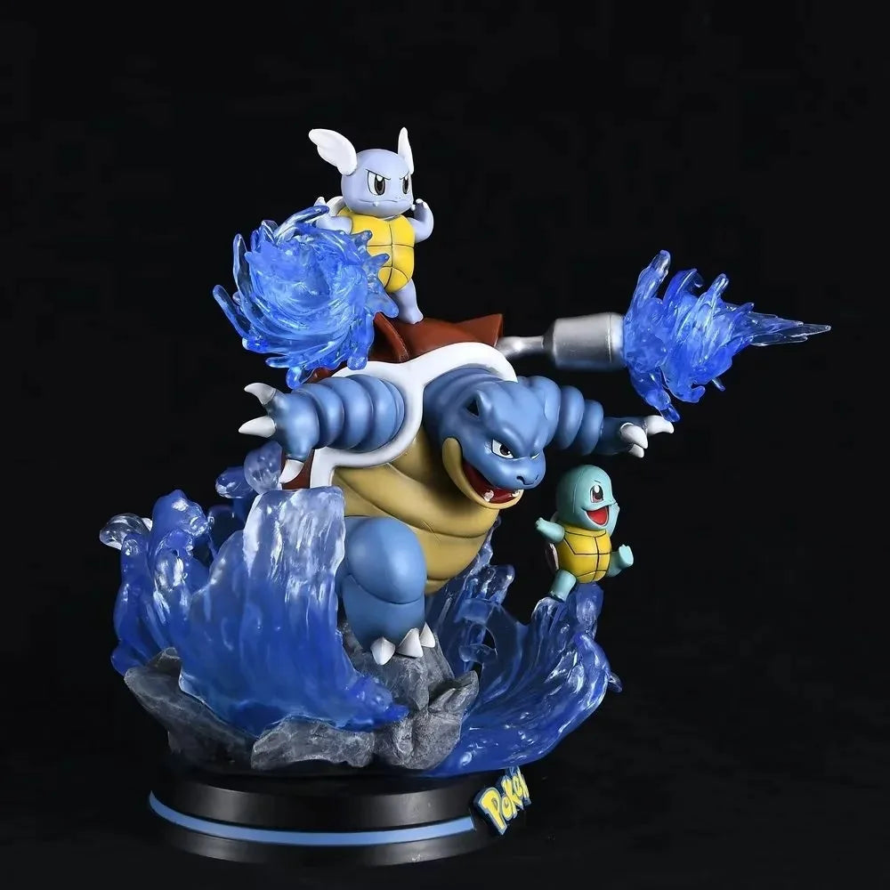 Pokemon Blastoise Evolution Wartortle Squirtle EGG Studio PVC