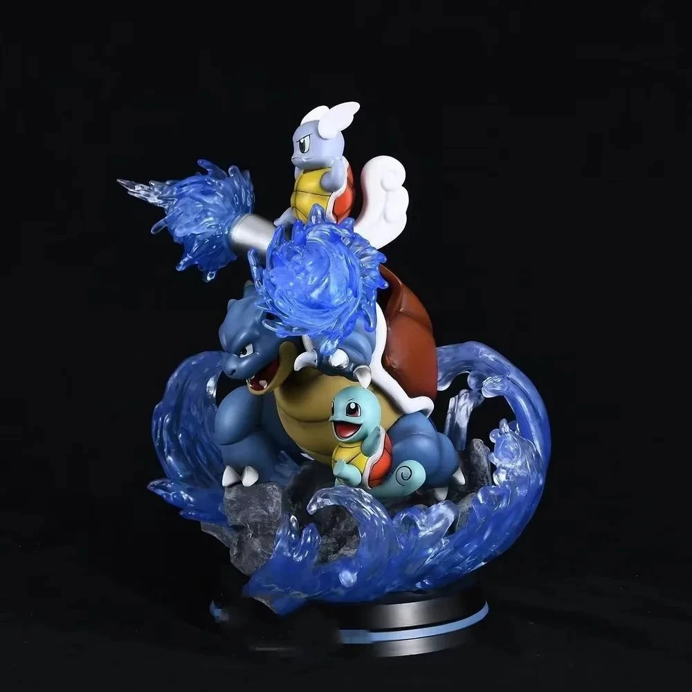 Pokemon Blastoise Evolution Wartortle Squirtle EGG Studio PVC