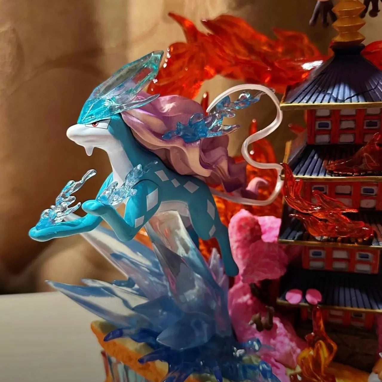 Pokemon Ho oH x Three Sacred Raikou Entei Suicune PPAP Studio PVC