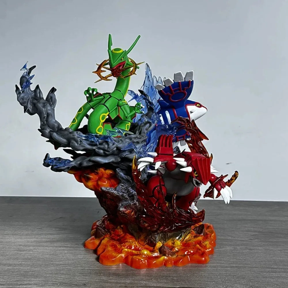 Pokemon Legendary Pokemon Rayquaza Groudon Kyogre PPAP Studio PVC