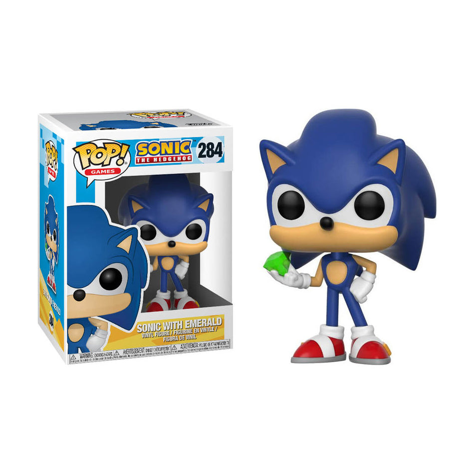 Funko Pop Sonic With Emerald Sonic the Hedgehog #284