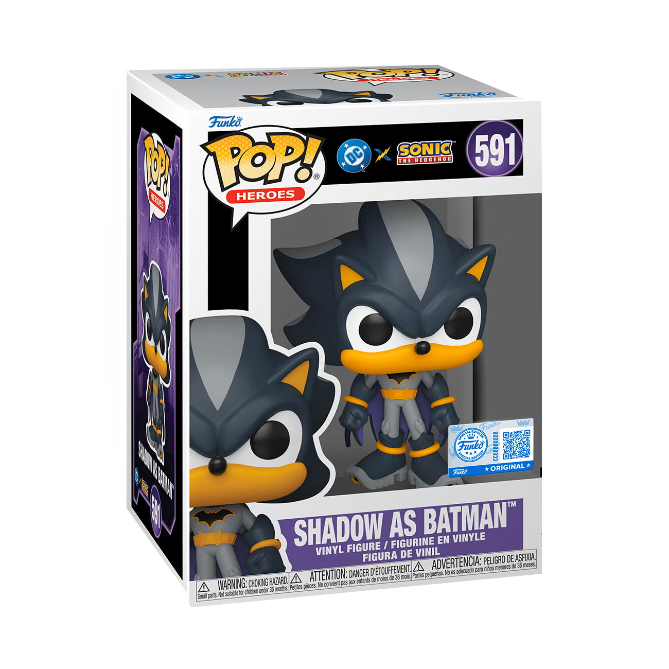 Funko Pop Shadow Batman Exclusive Sonic the Hedgehog DC Comics #591