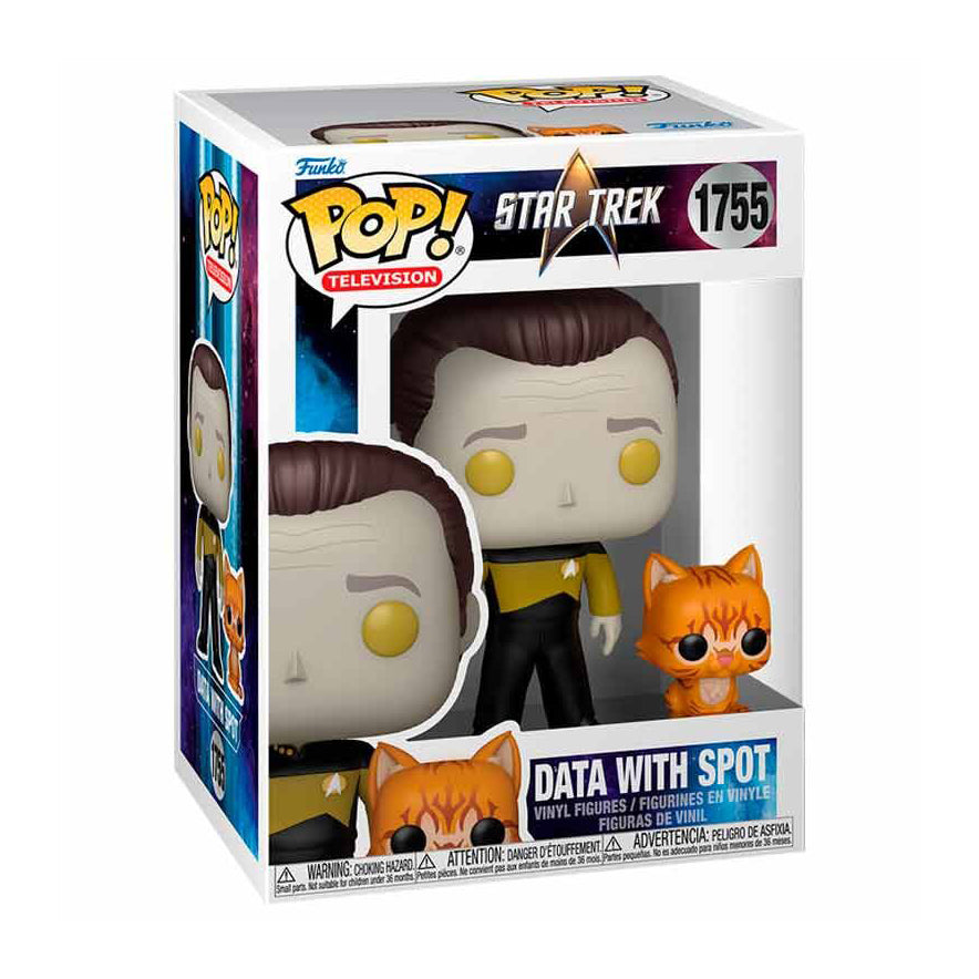 Funko Pop Data With Spot Star Trek #1755