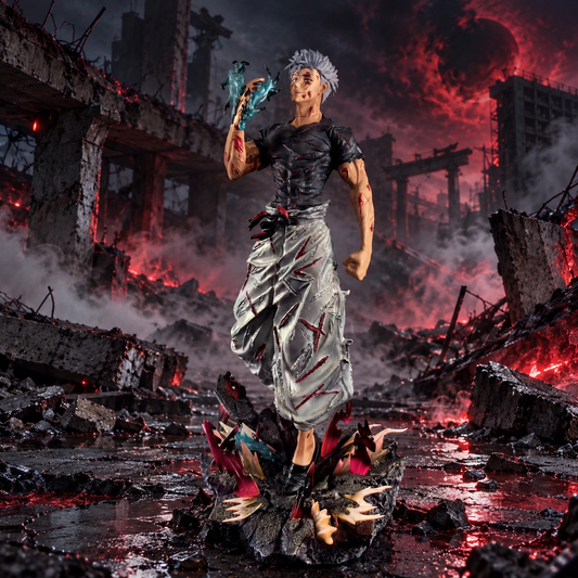 Satoru Gojo Battle Damage Shinjuku vs Sukuna Figure Jujutsu Kaisen C4 Studio PVC