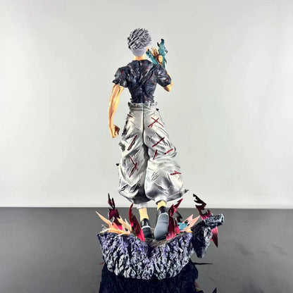 Statuetta Satoru Gojo Battle Damage Shinjuku vs Sukuna Jujutsu Kaisen C4 Studio PVC