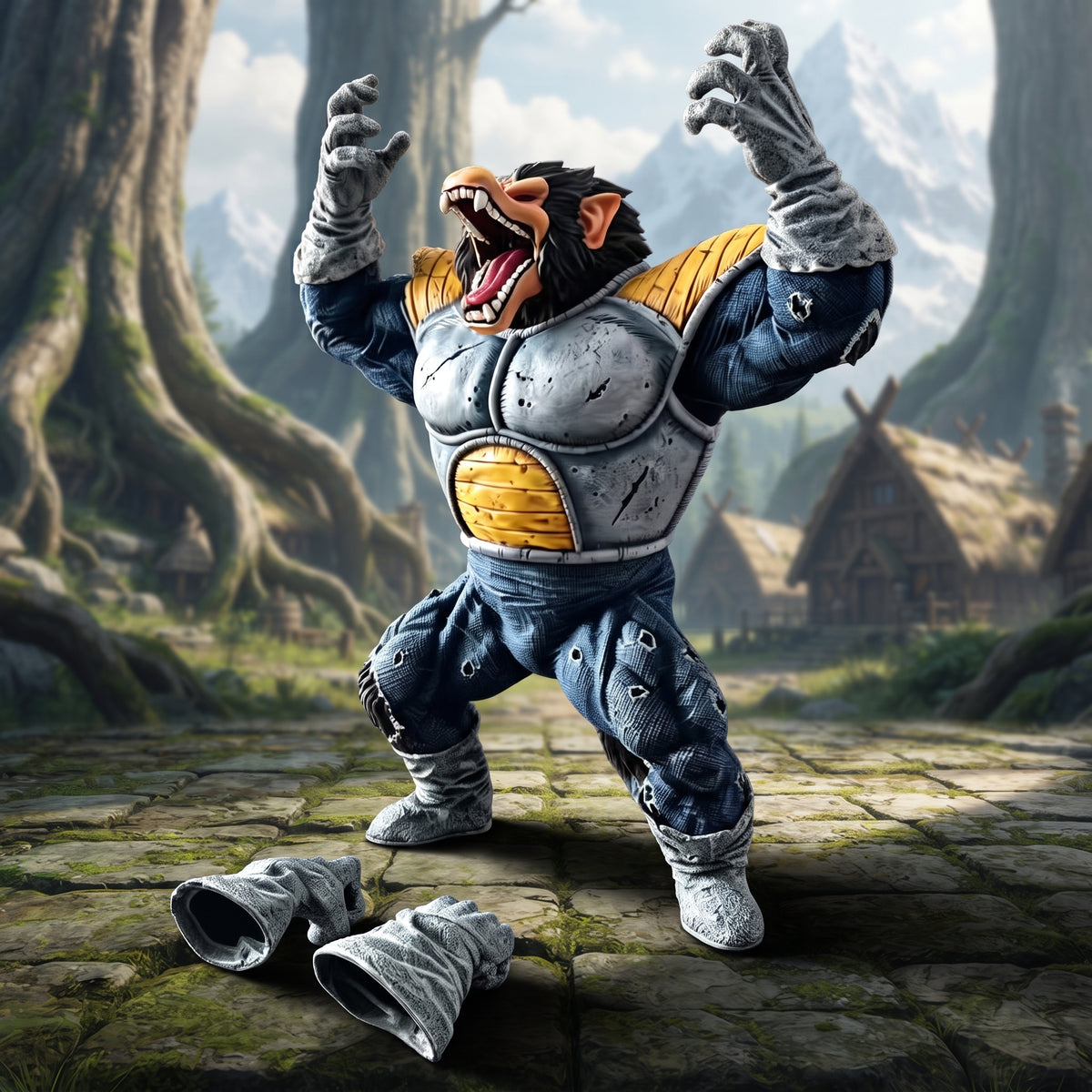 Figura Vegeta Ozaru Great Ape Dragon Ball Z PVC