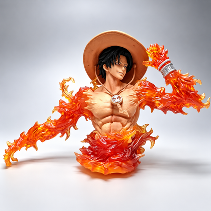 Busto Portgas D. Ace Hiken LED One Piece Monkey D Studio PVC