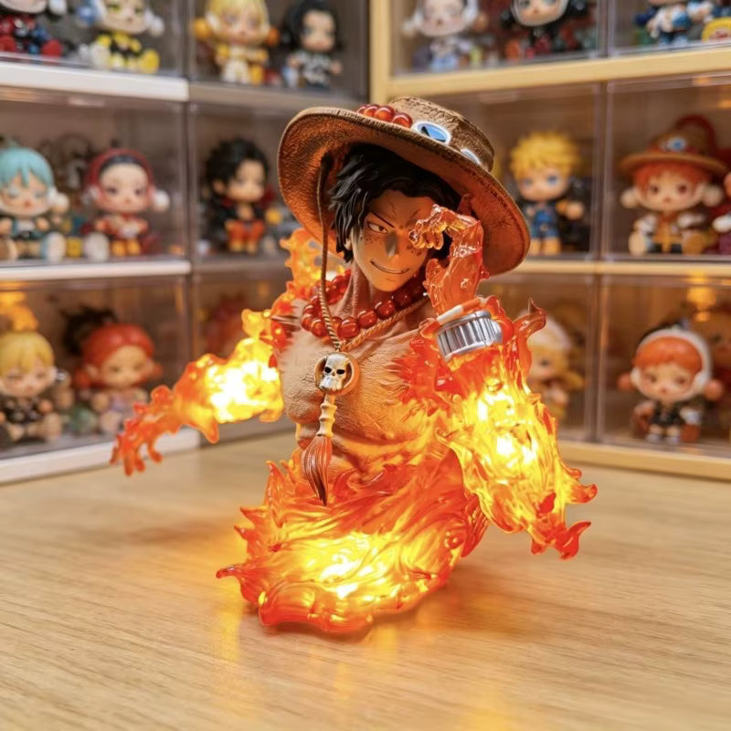 Busto Portgas D. Ace Hiken LED One Piece Monkey D Studio PVC