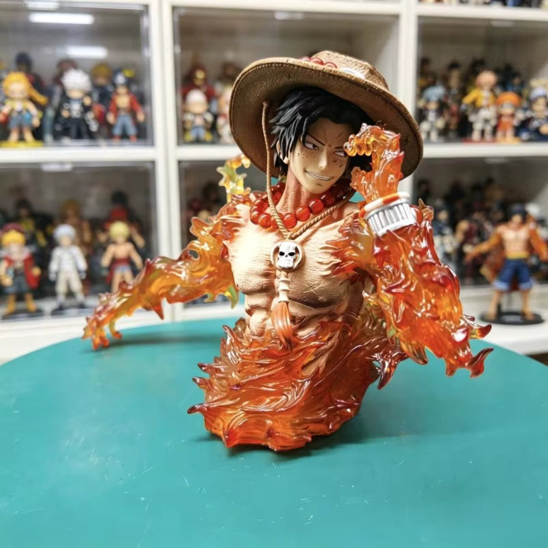 Busto Portgas D. Ace Hiken LED One Piece Monkey D Studio PVC