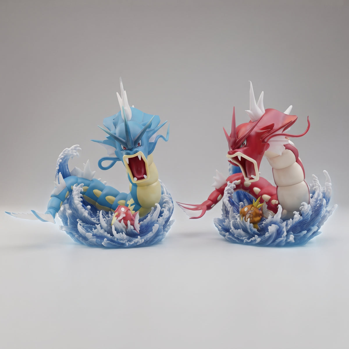 Statuetta Gyarados e Magikarp Surf Pokémon Amazing Museum PVC