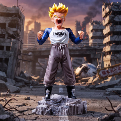 Kid Trunks Super Saiyan Power Up Capsule Corp Dragon Ball Z Z Studio PVC Figure