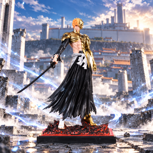 Ichigo Kurosaki Fullbring Bankai Gold Hell Armor Bleach Cheng Studio PVC Figure