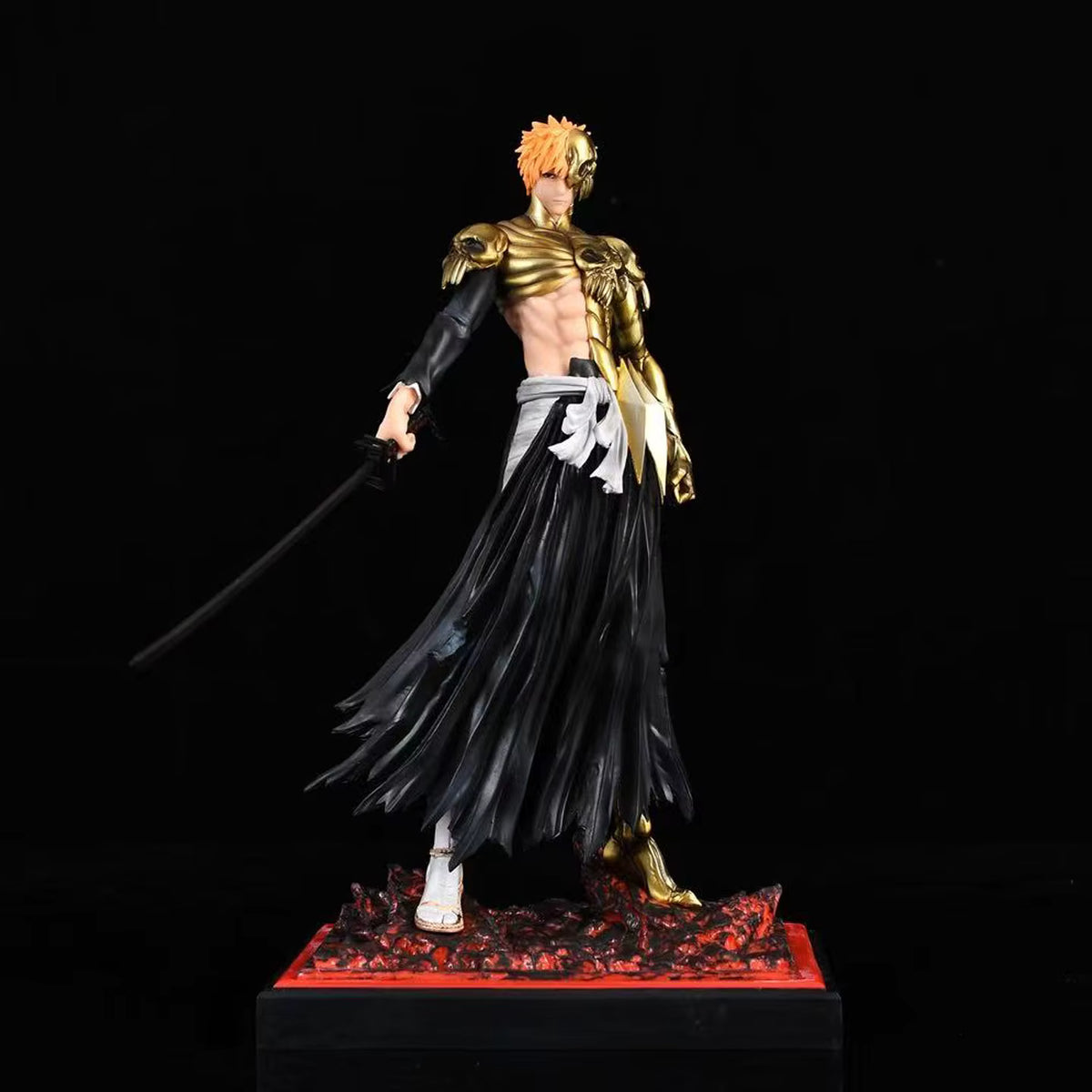 Ichigo Kurosaki Fullbring Bankai Gold Hell Armor Bleach Cheng Studio PVC Figure