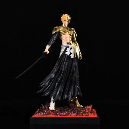 Ichigo Kurosaki Fullbring Bankai Gold Hell Armor Bleach Cheng Studio PVC Figure
