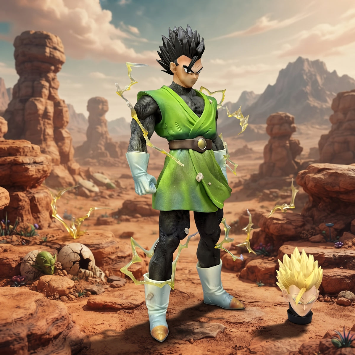 Statuetta Son Gohan Great Saiyaman Super Saiyan Dragon Ball Z Smoker Studio PVC
