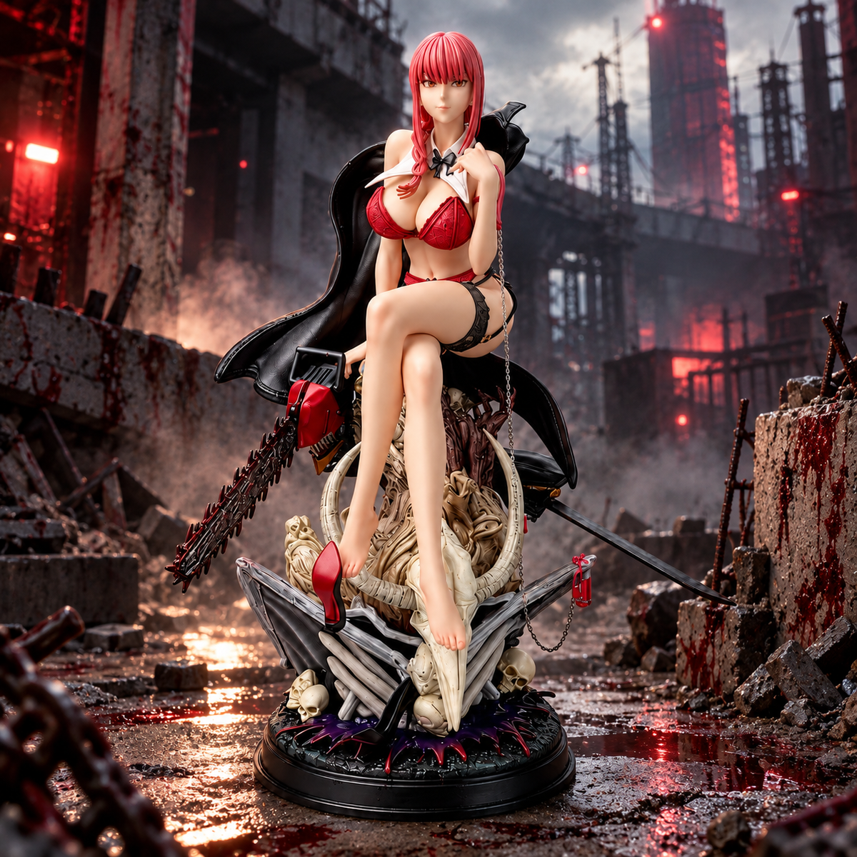 Makima Control Devil Throne Chainsaw Man HobbyHouse Studio PVC Figure