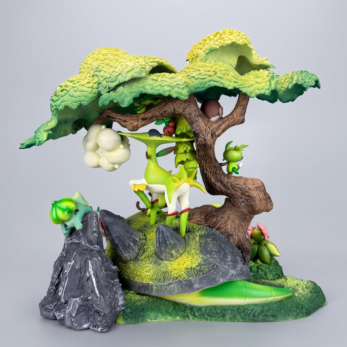 Grass Type Forest Diorama Pokémon Torterra Virizion Shaymin PC House PVC Figure