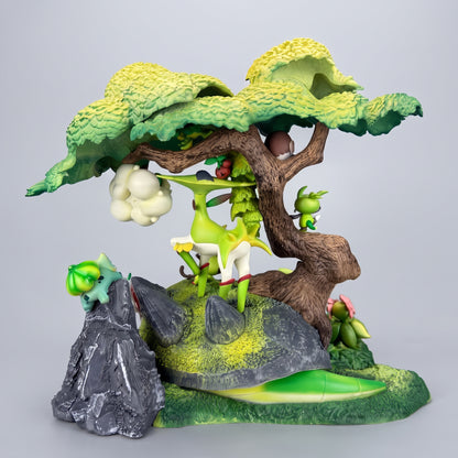 Grass Type Forest Diorama Pokémon Torterra Virizion Shaymin PC House PVC Figure