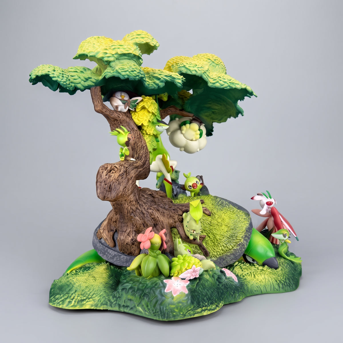 Grass Type Forest Diorama Pokémon Torterra Virizion Shaymin PC House PVC Figure