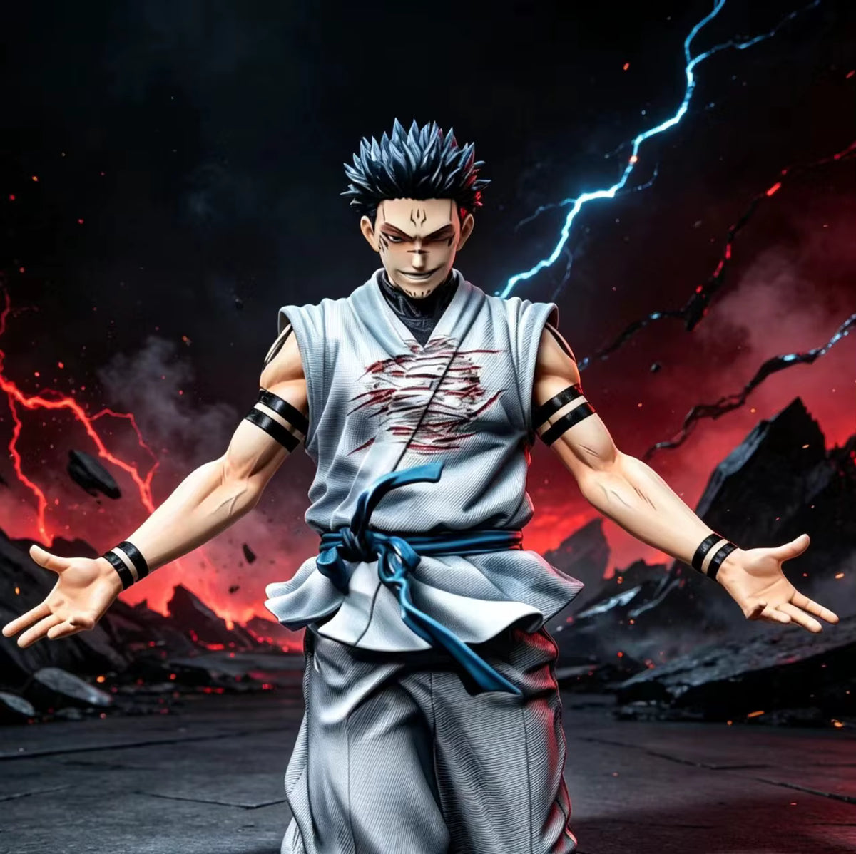 Figura Ryomen Sukuna Malevolent Shrine Jujutsu Kaisen ZanyJoke Studio PVC
