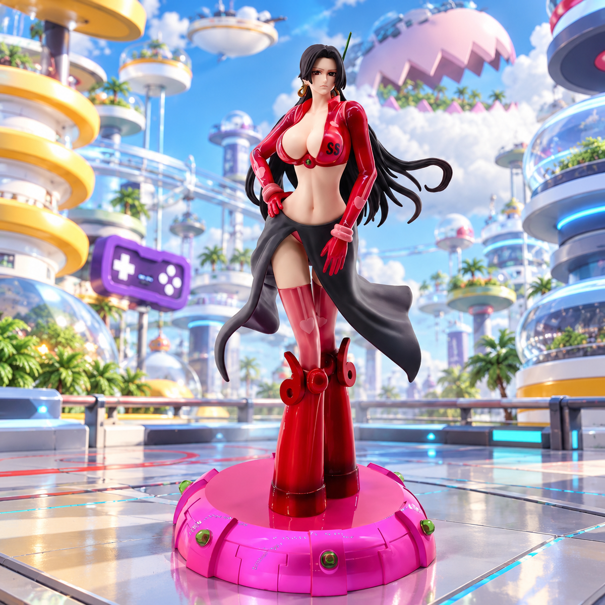 Figura Boa Hancock Egghead Arc Red Battle Suit One Piece JT Studio PVC