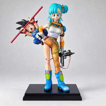 Figura Bulma y Kid Goku Adventure 40th Anniversary Dragon Ball Infinite Studio PVC