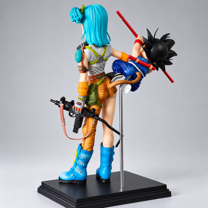 Figura Bulma y Kid Goku Adventure 40th Anniversary Dragon Ball Infinite Studio PVC