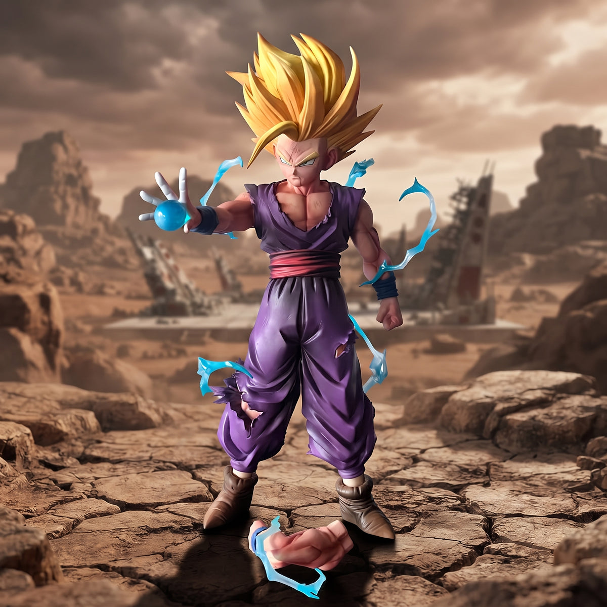 Statuetta Gohan Super Saiyan 2 Saga di Cell Dragon Ball Z VF Studio PVC