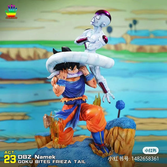 Figura Diorama Goku vs Freezer Saga Namek JacksDo Studio PVC - Dragon Ball