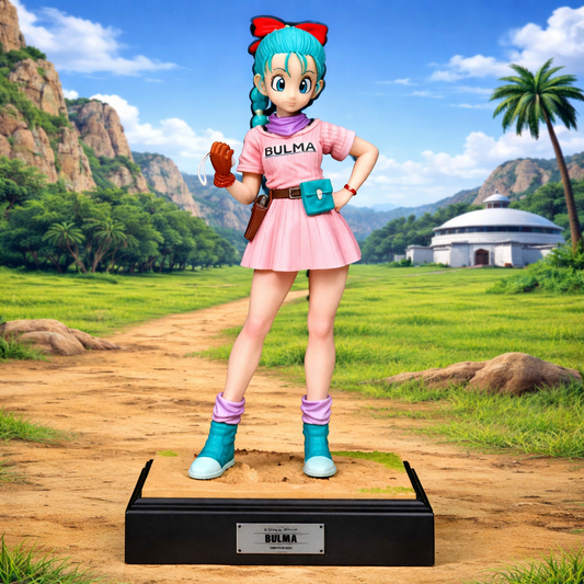 Figura Bulma Classic Pink Dress Capsule Corp Dragon Ball Z JT Studio - Dragon Ball