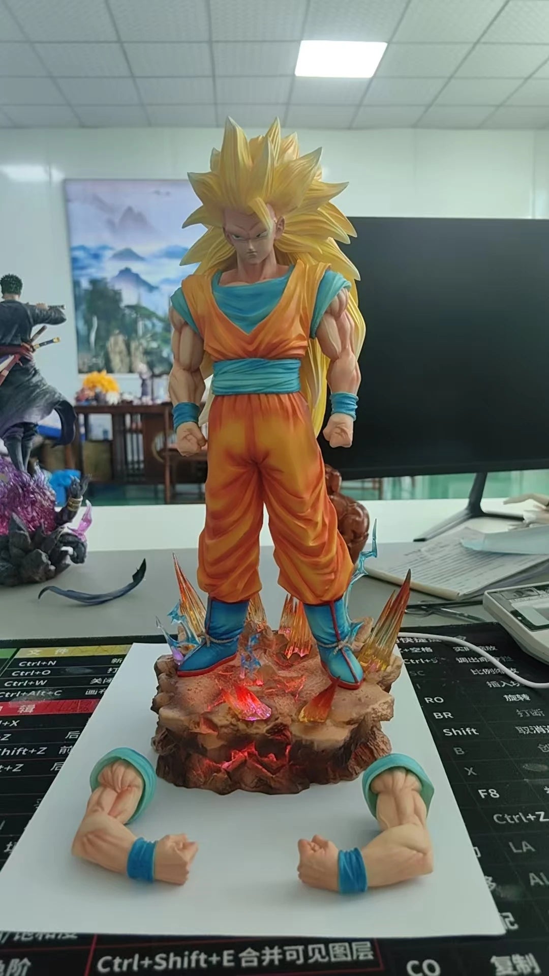 Dragon Ball Z SSJ3 Goku Statue JT Studio
