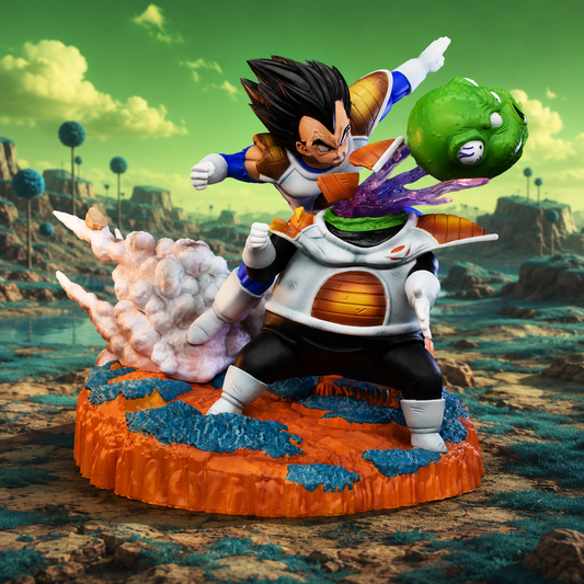 Figura Dragon Ball Z Vegeta vs Guldo Battle Scene MRC Studio PVC - Dragon Ball