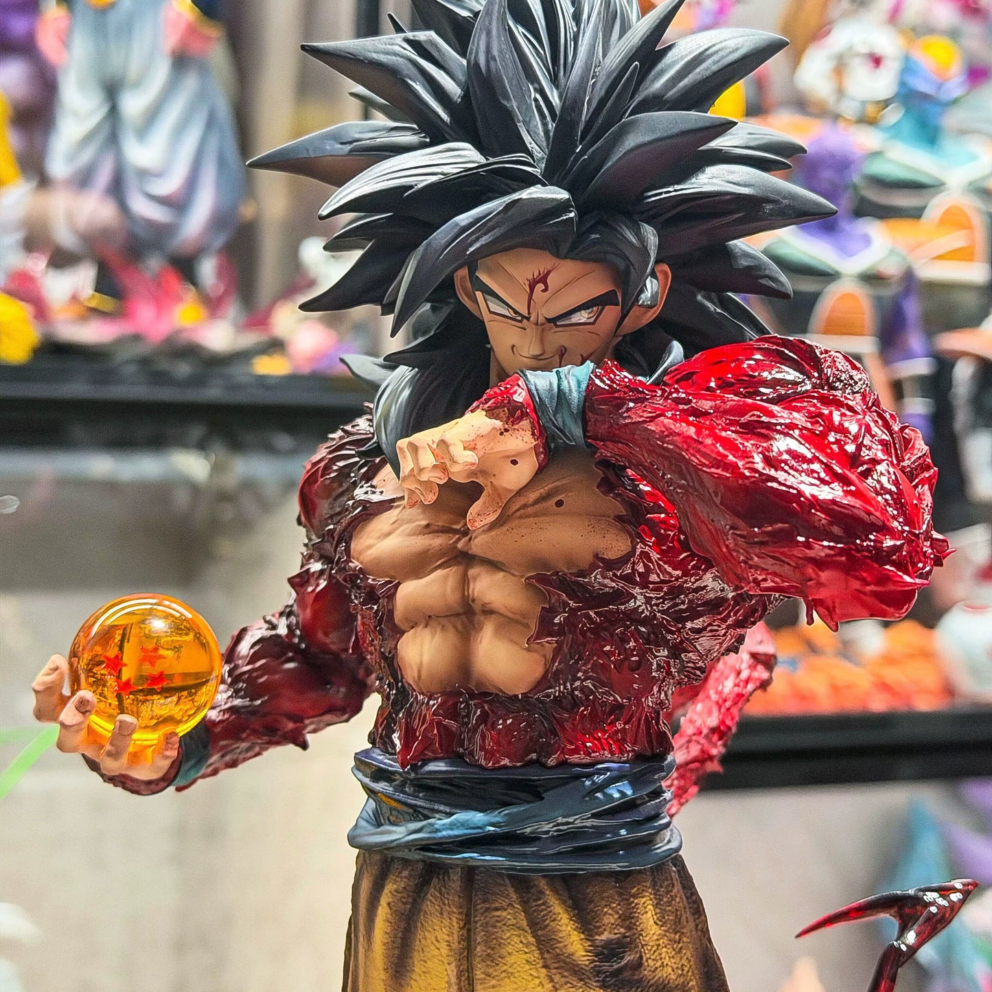 Dragon Ball Super Goku SSJ4 With Dragon Ball Kuang Feng Studio PVC
