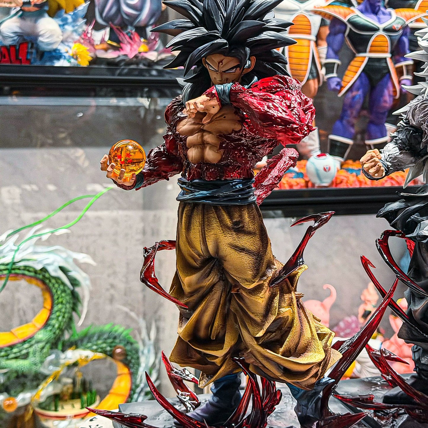 Dragon Ball Super Goku SSJ4 With Dragon Ball Kuang Feng Studio PVC