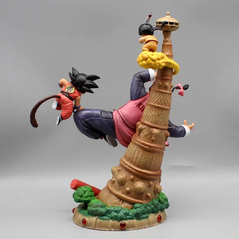 Dragon Ball Tao Pai Pai vs Son Goku & Upa Karin Tower Battle