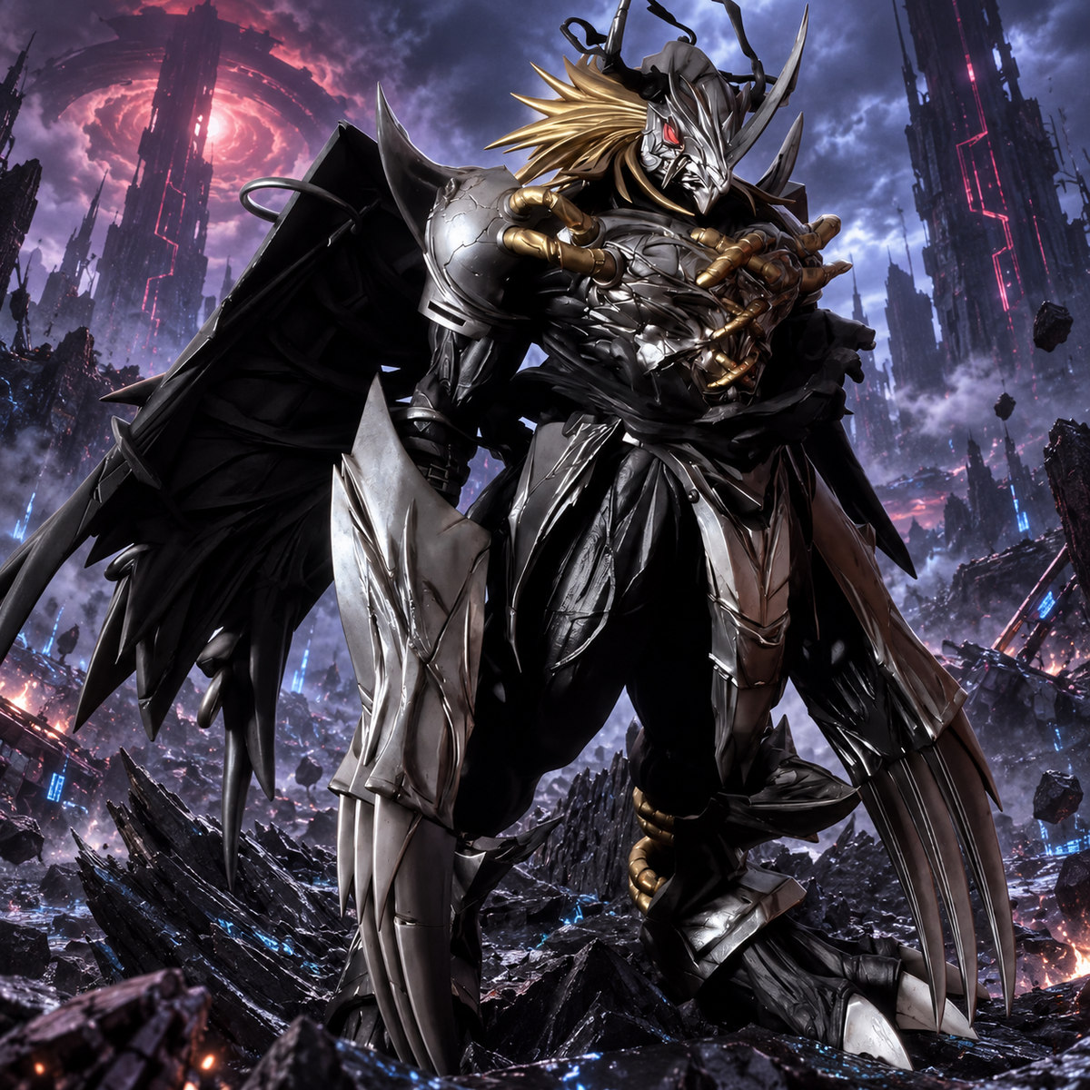 Digimon Digital Monsters Black War Greymon PVC